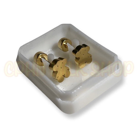 Stainless Steel Earrings Bear