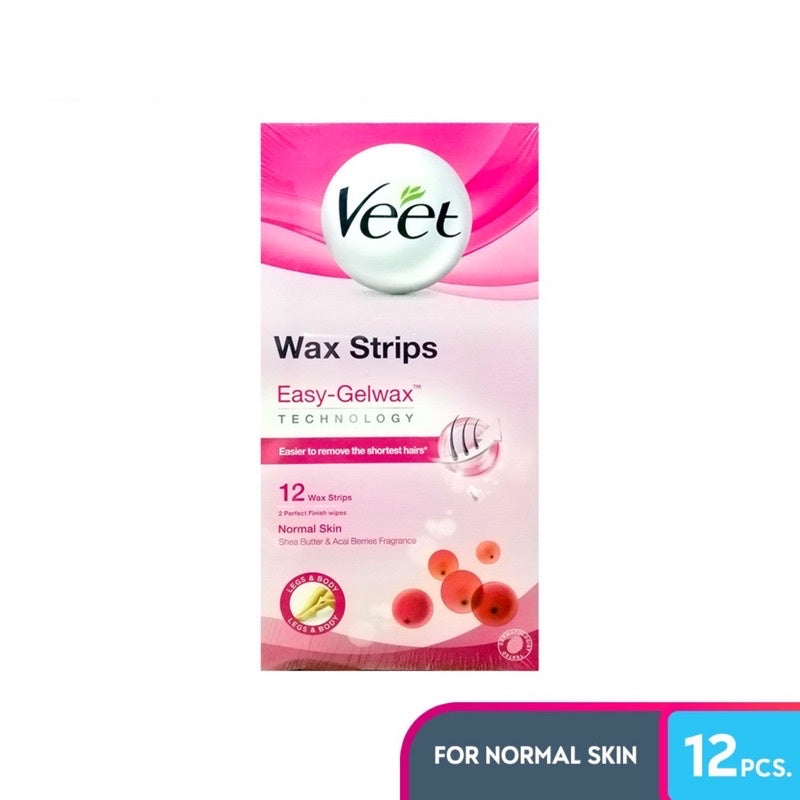 Veet Cold Wax Strips for Legs 12's (Normal Skin)
