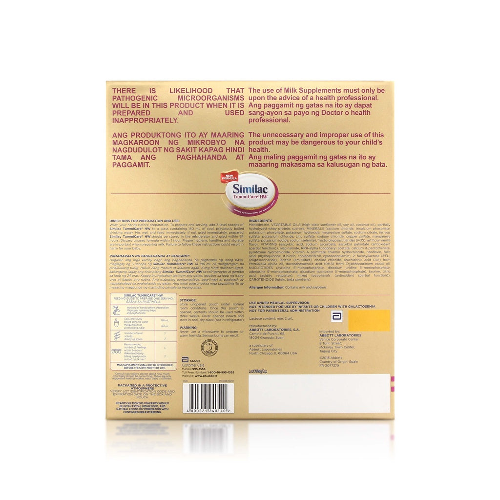 Similac TummiCare HW Two 800g for 1-3 Years Old Milk Supplement