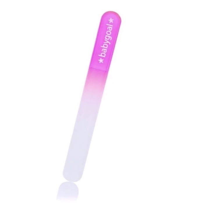 BABY GOAL GLASS NAIL FILE WITH HARDCASE -PINK