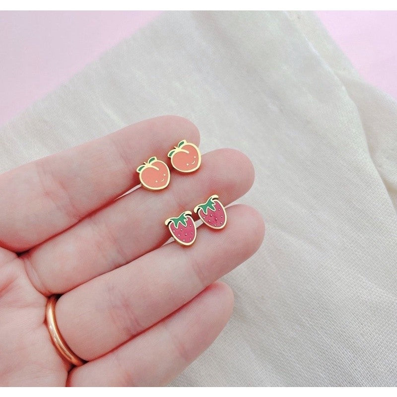 Stainless Steel Earrings Strawberry