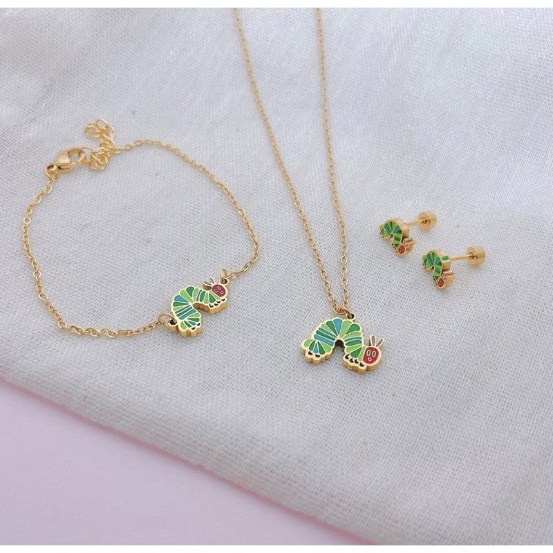 Stainless Steel Earrings and Necklace Set