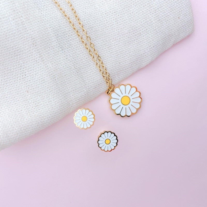 Stainless Steel Earrings and Necklace Set