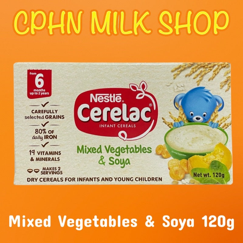 Cerelac Mixed Vegetables & Soya 120g