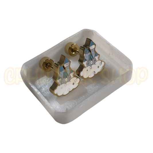 Stainless Earrings Castle