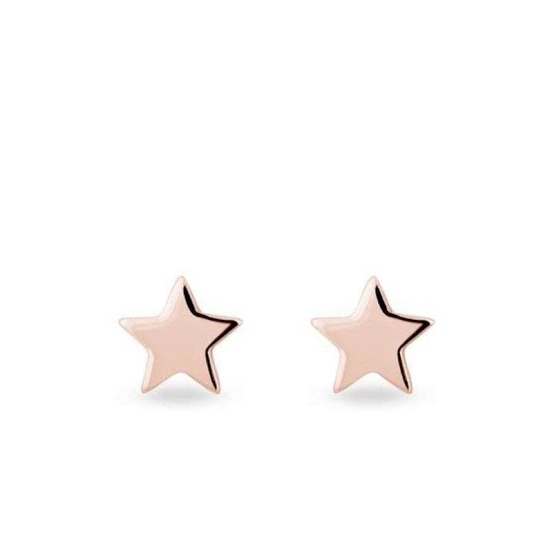Stainless Steel Earrings Star Rosegold