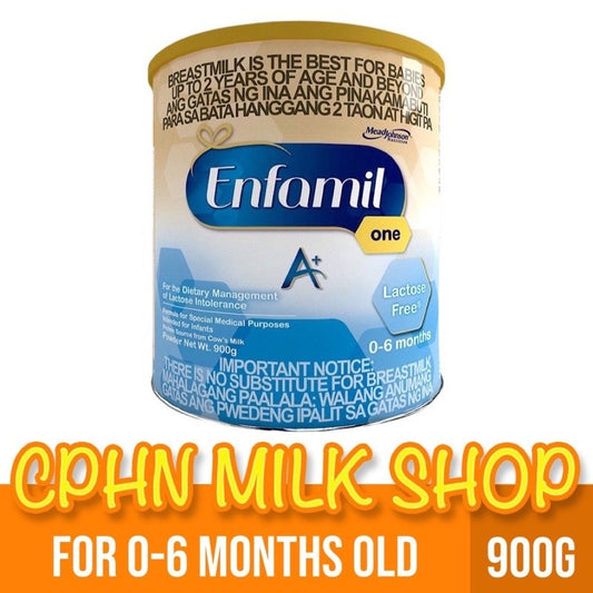 Enfamil A+ One Lactose Free 900g for 0-6 Months Old Dietary Management of Lactose Intolerance