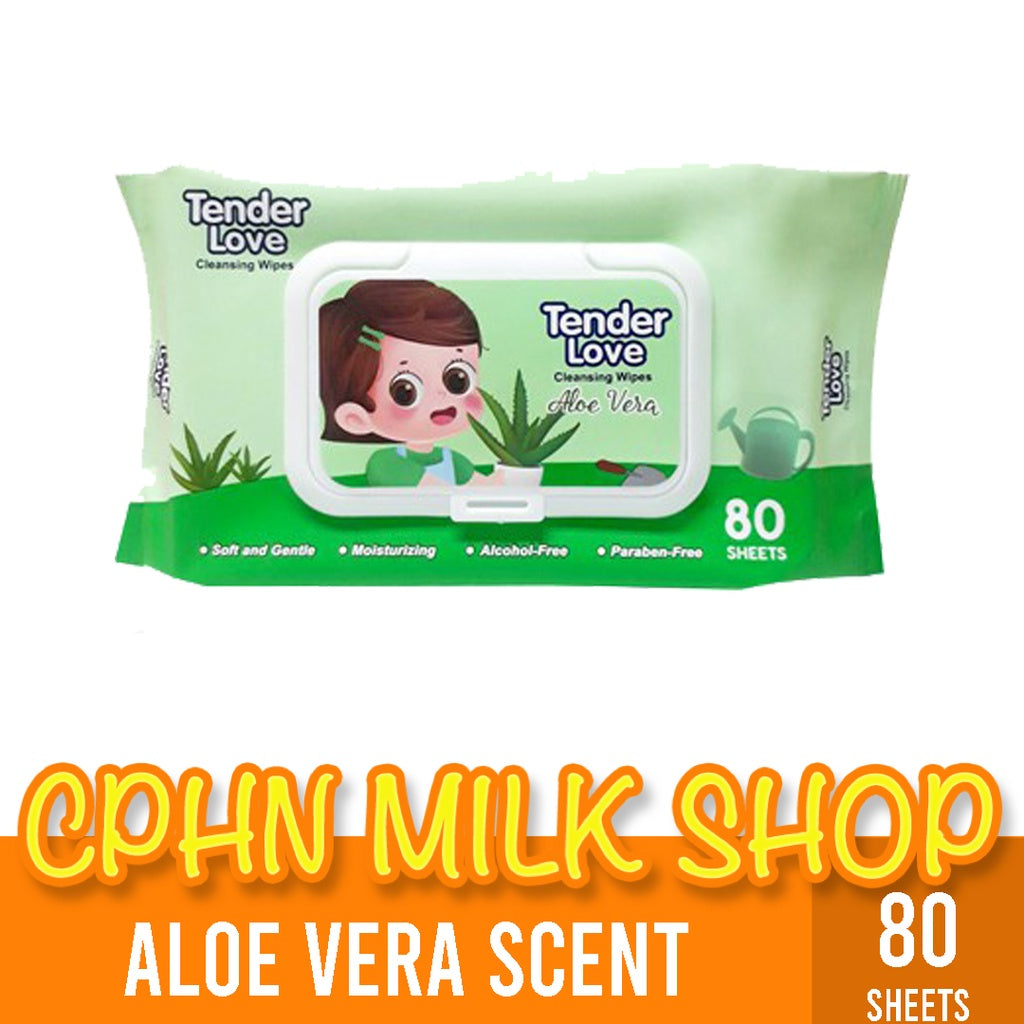 Tender Love Aloe Vera Scent Baby Wipes 100 Sheets