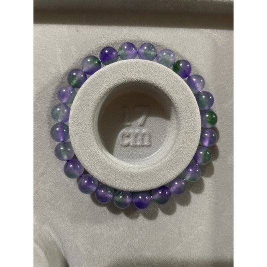 Watermelon chalcedony 7.2MM (17cm wrist size)