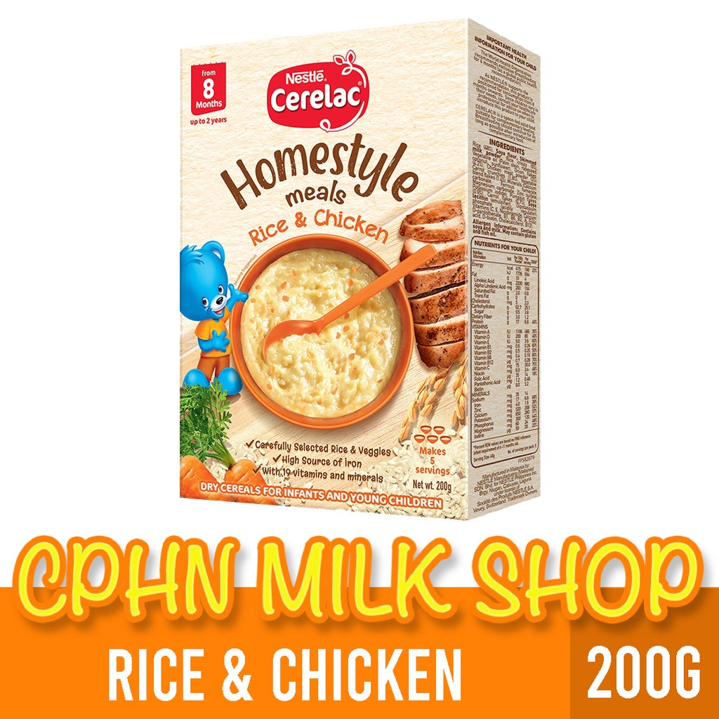 CERELAC Homestyle Meals Rice and Chicken Porridge 200g