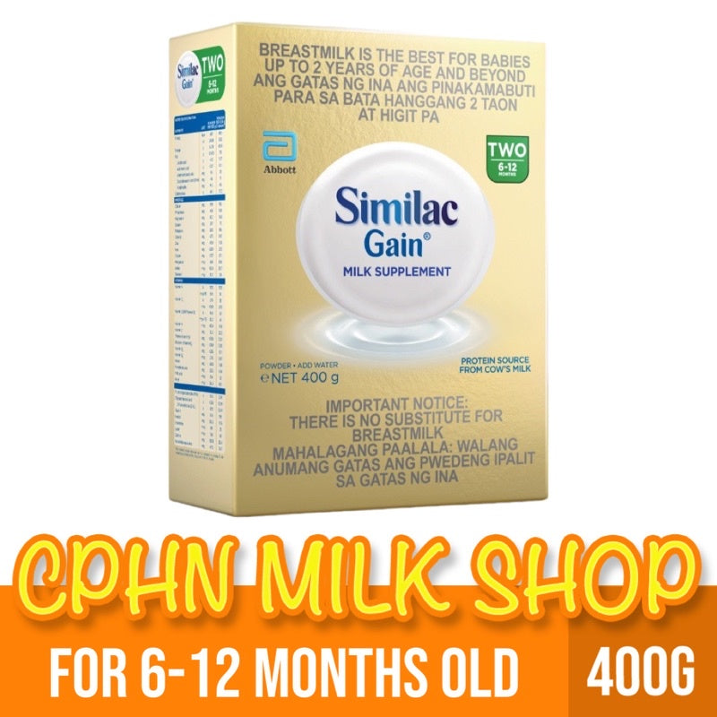 Similac Gain 400g for 6-12 Months Old Infant Formula