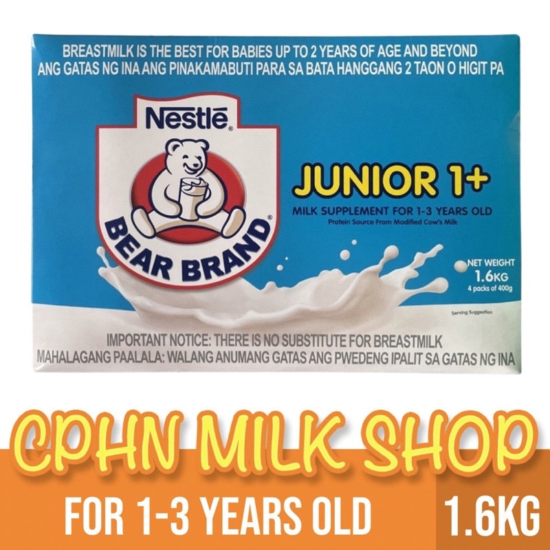 BEAR BRAND Junior 1.6kg for 1-3 Years Old Milk Supplement