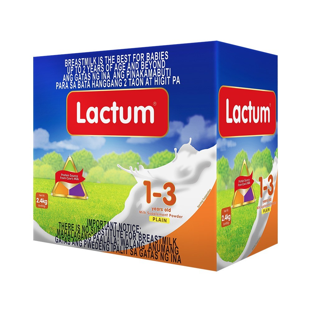 Lactum for 1-3 Years Old 2.3kg Plain Milk Supplement