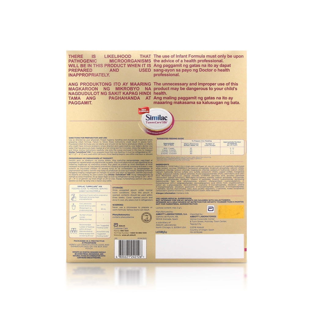 Similac TummiCare HW One 800g for 0-12 Months Old Infant Formula