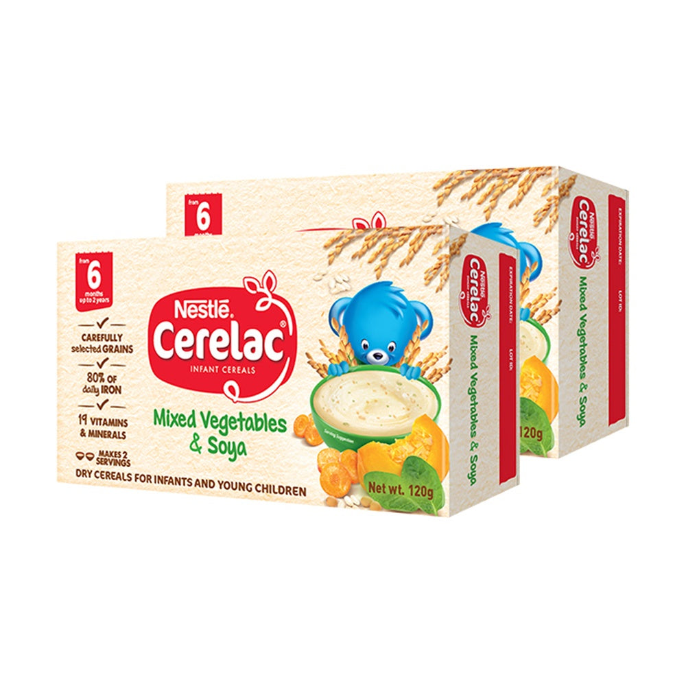 Cerelac Mixed Vegetables & Soya 120g