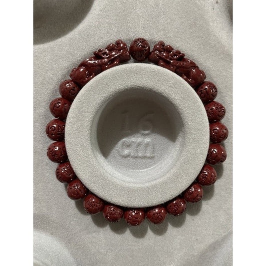 cinnabar with double piyao