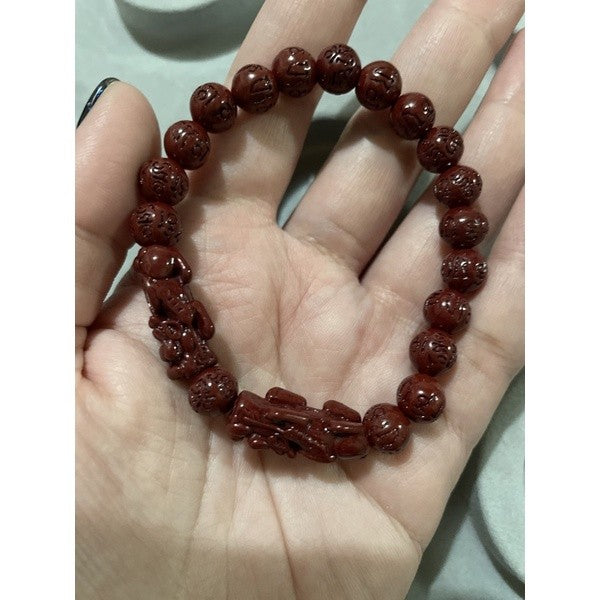 cinnabar with double piyao