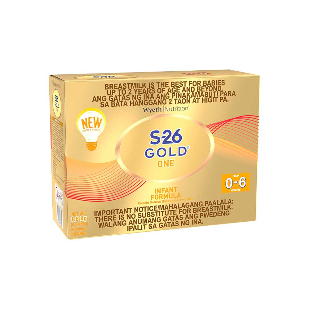 S-26 GOLD® ONE 1.8kg for 0-6 Months Old Infant Formula