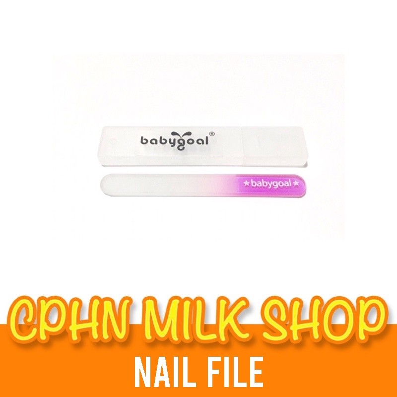 BABY GOAL GLASS NAIL FILE WITH HARDCASE -PINK