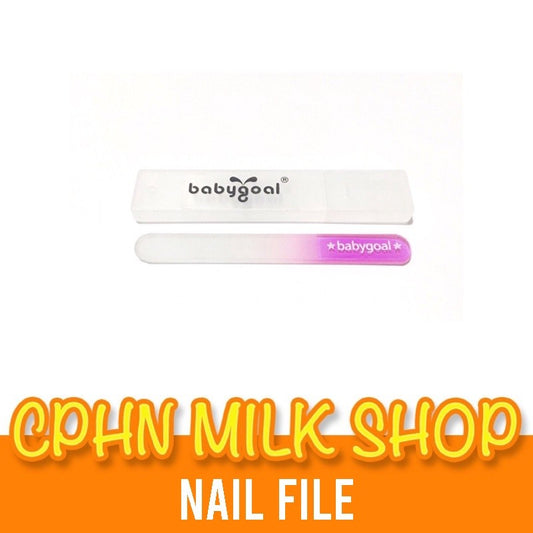BABY GOAL GLASS NAIL FILE WITH HARDCASE -PINK