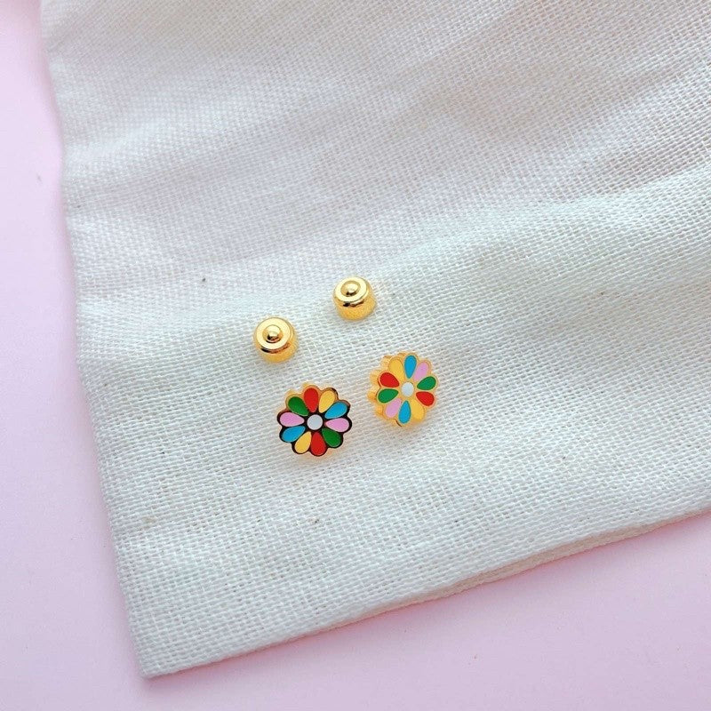 Stainless Steel Earrings Daisy
