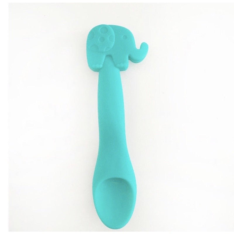 Chicco Silicone Feeding Spoon - Green