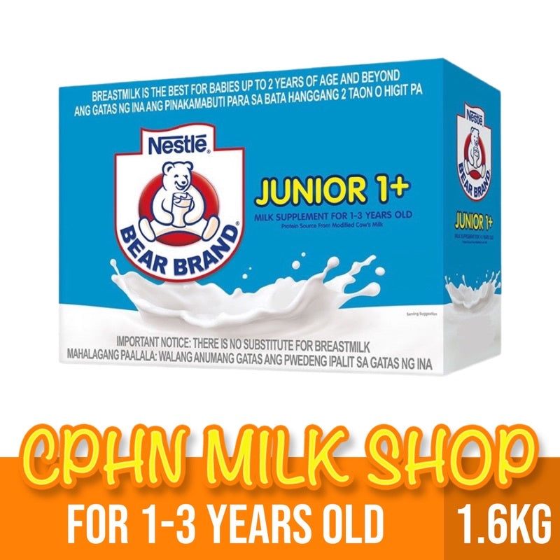 BEAR BRAND Junior 1.6kg for 1-3 Years Old Milk Supplement