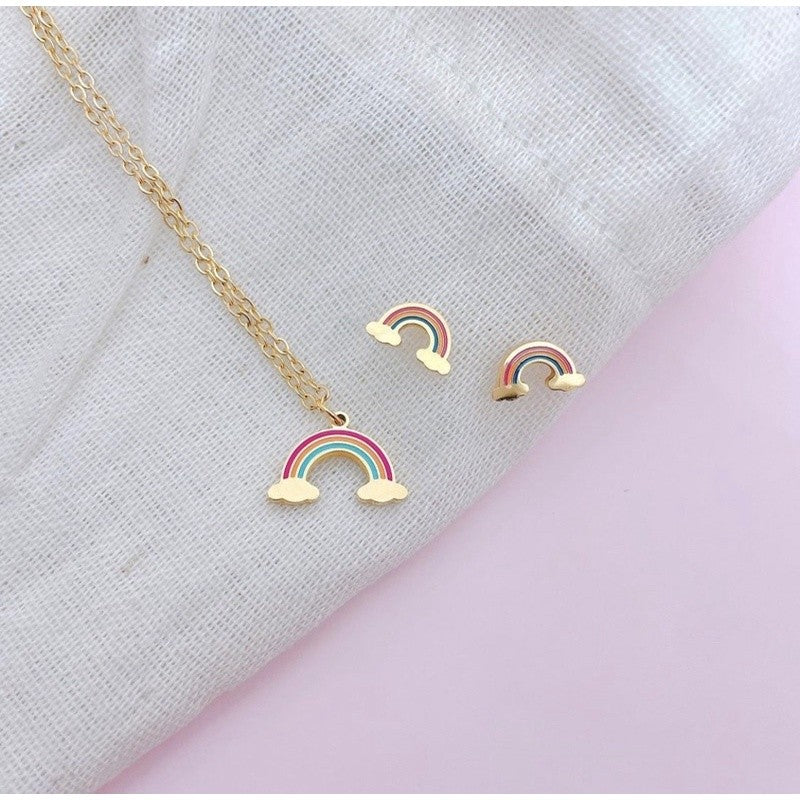 Stainless Steel Earrings and Necklace Set