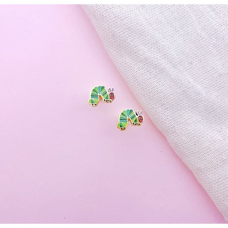 Stainless Steel Earrings Caterpillar