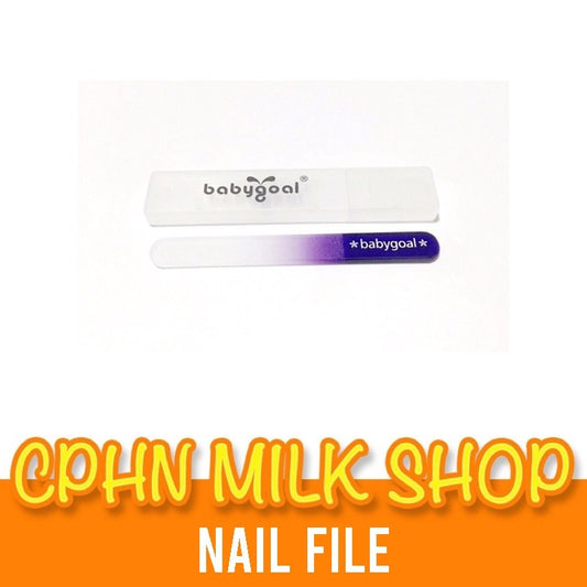 BABY GOAL GLASS NAIL FILE WITH HARDCASE -PURPLE