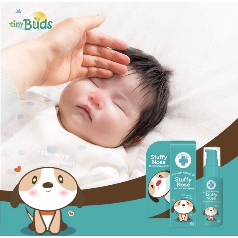 Tiny Buds Stuffy Nose Chest Rub Massage Oil