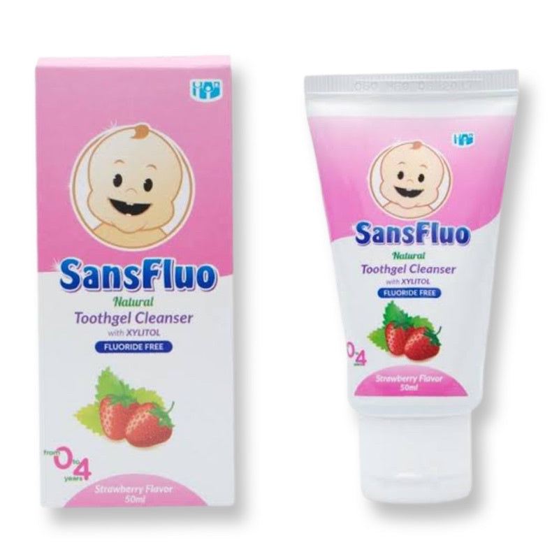SansFluo Natural Toothgel Cleanser Strawberry 50ml