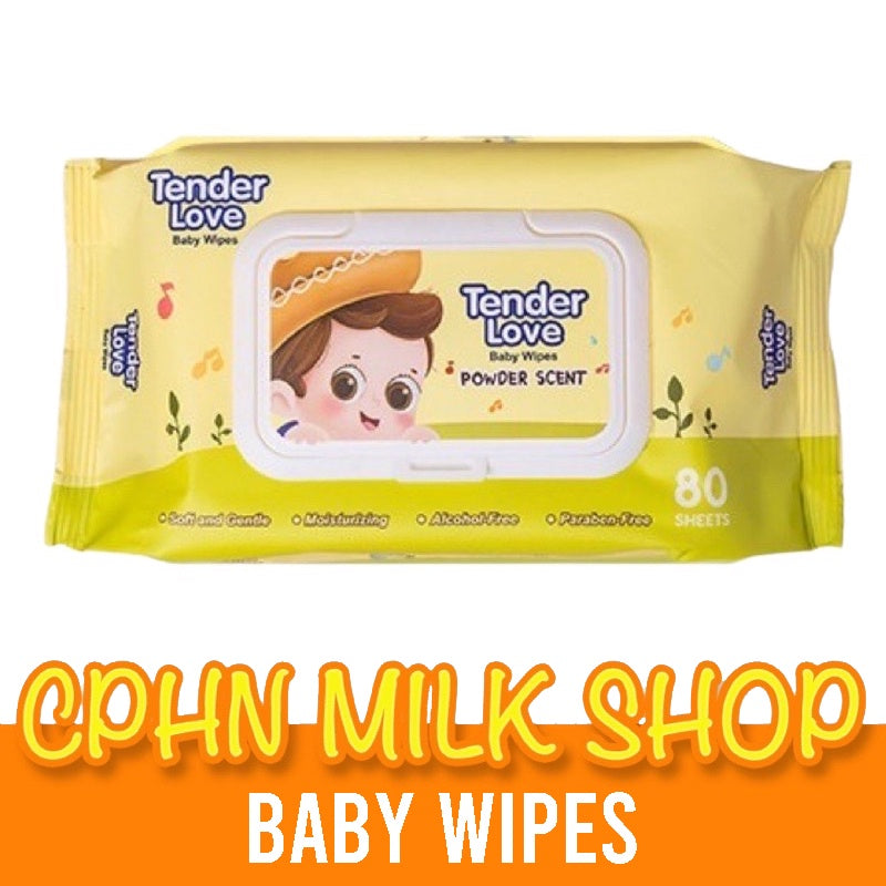 Tender Love Powder Scent Baby Wipes 100 Sheets
