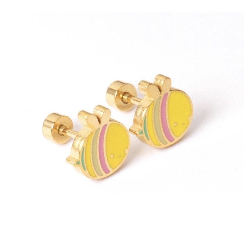 Stainless Steel Earrings Bee