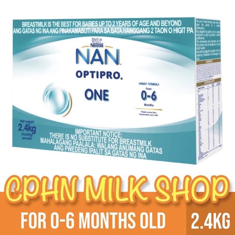 NAN OptiPro One 2.4kg for 0-6 Months Old Infant Formula