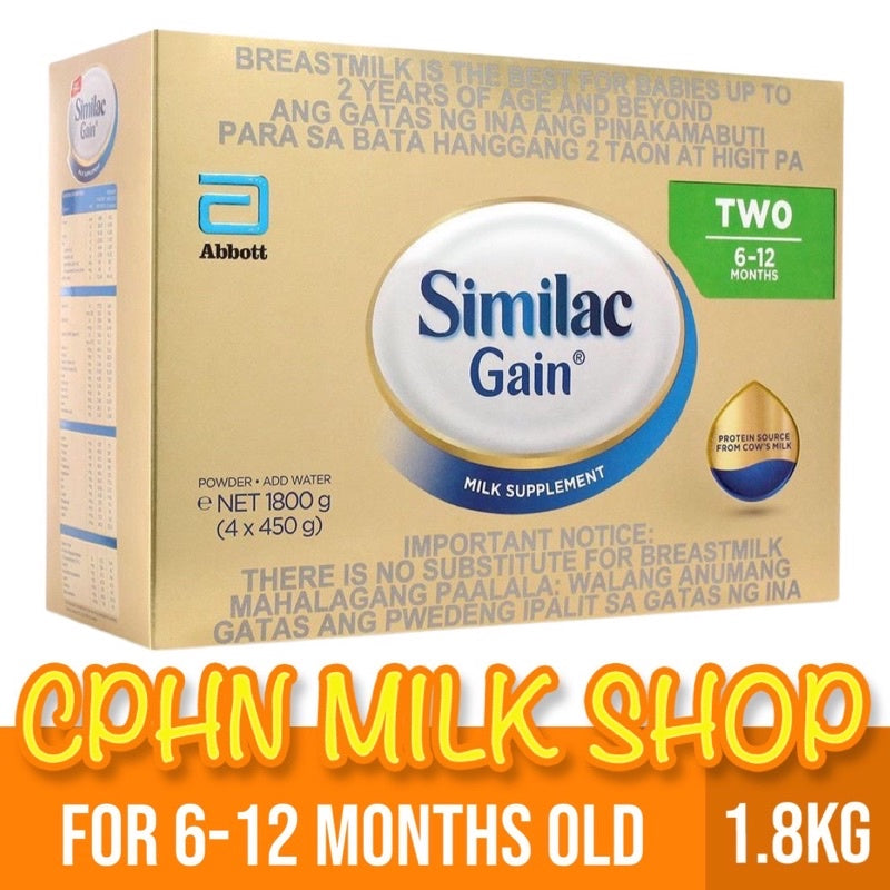 Similac Gain 1.8kg for 6-12 Months Old Infant Formula