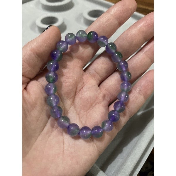 Watermelon chalcedony 7.2MM (17cm wrist size)