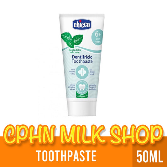 Chicco Mild Mint Toothpaste for Kids with Flouride 50ml (6years old and older)