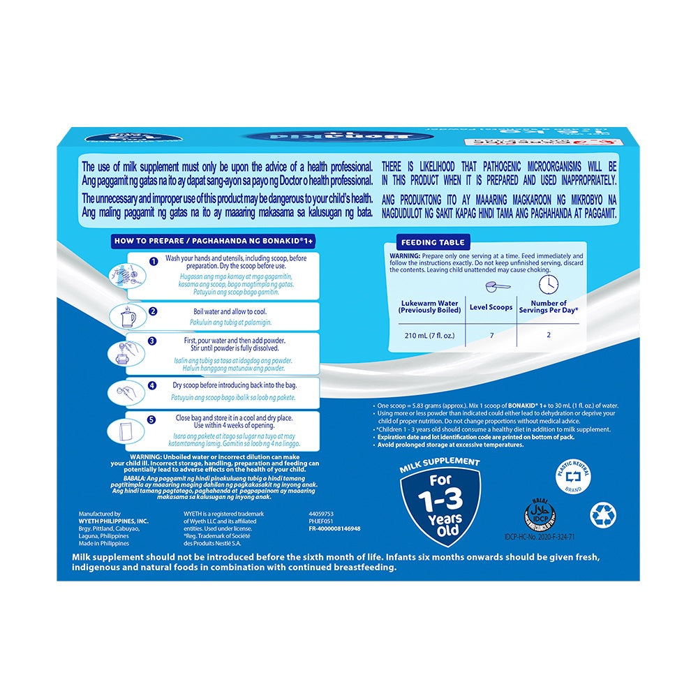 BONAKID® 1.6kg for 1-3 Years Old Milk Supplement