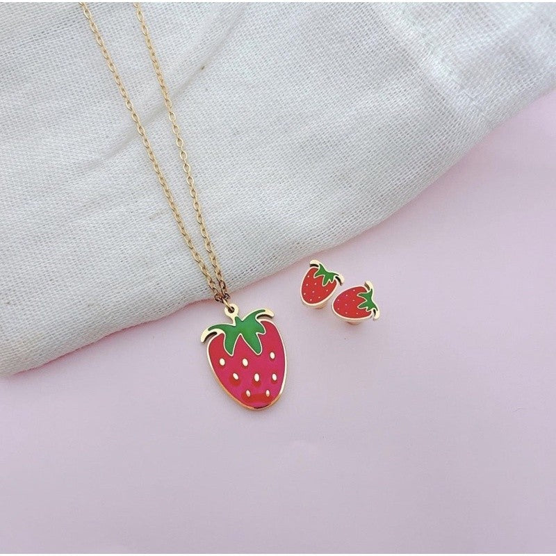 Stainless Steel Earrings and Necklace Set