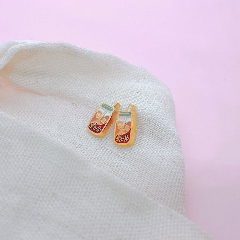Stainless Steel Earrings Milktea