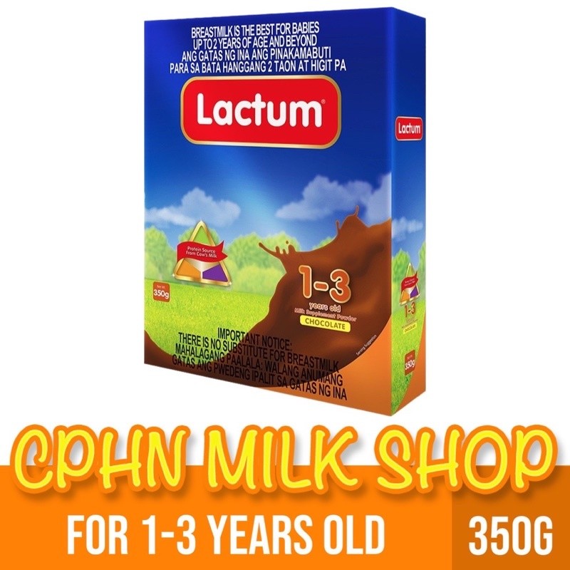 Lactum for 1-3 Years Old 350g Chocolate Milk Supplement