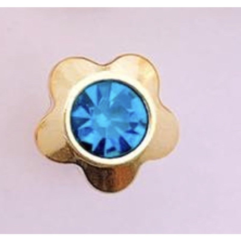 Stainless Steel Earrings Birthstone Flower
