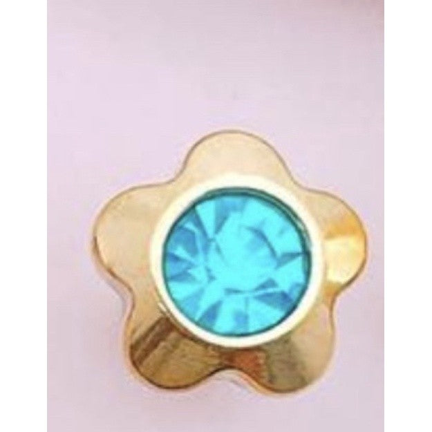 Stainless Steel Earrings Birthstone Flower
