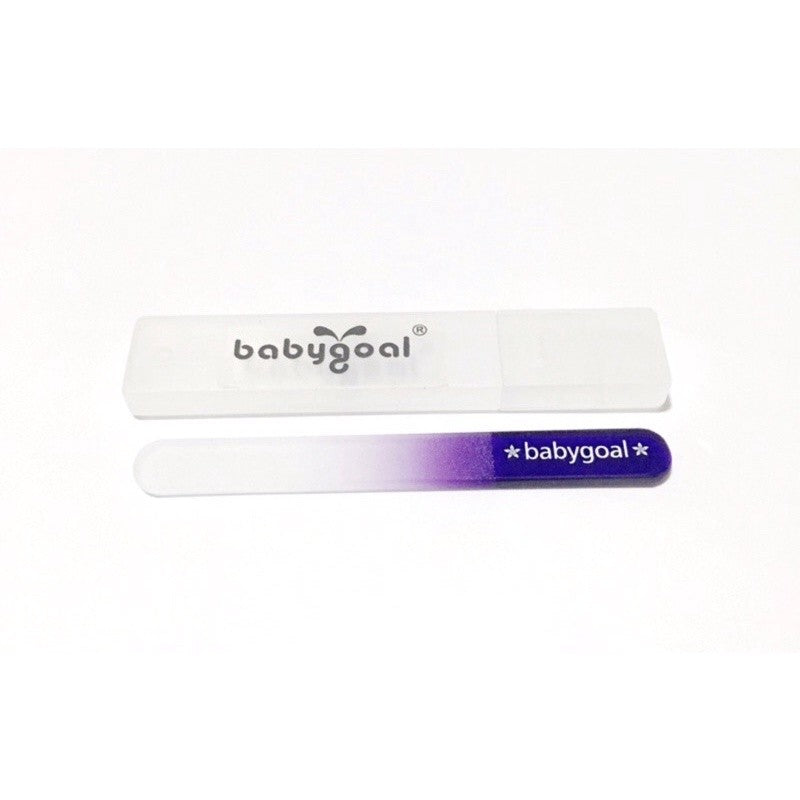 BABY GOAL GLASS NAIL FILE WITH HARDCASE -PURPLE