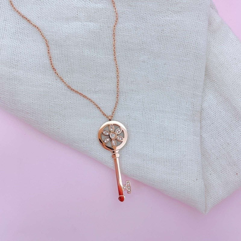 Stainless Steel Necklace Key
