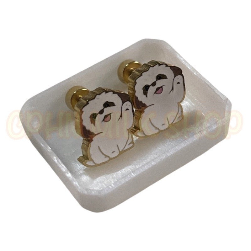 Stainless Steel Earrings Dog