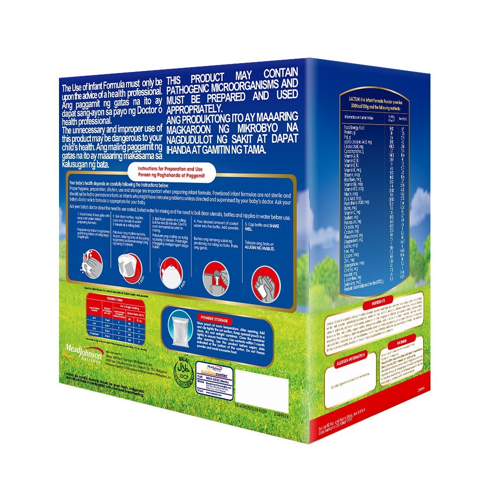 Lactum for 0-6 Months Old 2kg Infant Formula