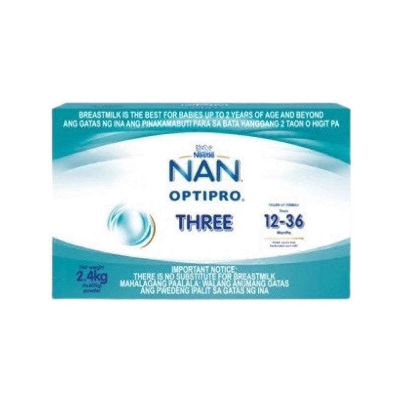 NAN OptiPro Three 2.4kg for 1-3 Years Old Milk Supplement