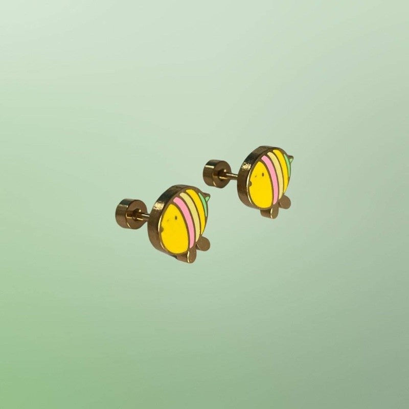 Stainless Steel Earrings Bee